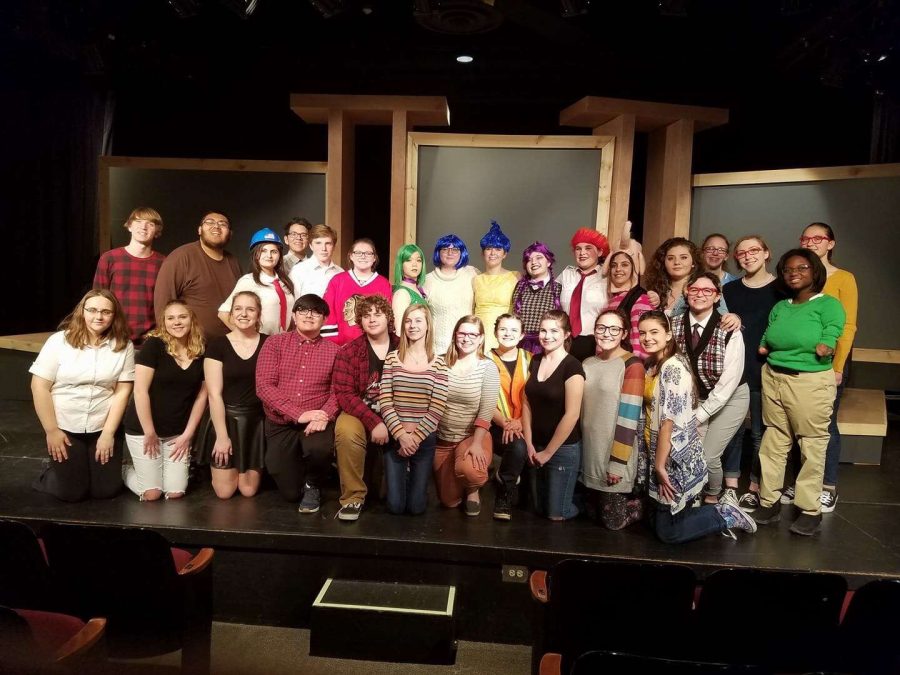 The cast of the Children’s Play after the show. 