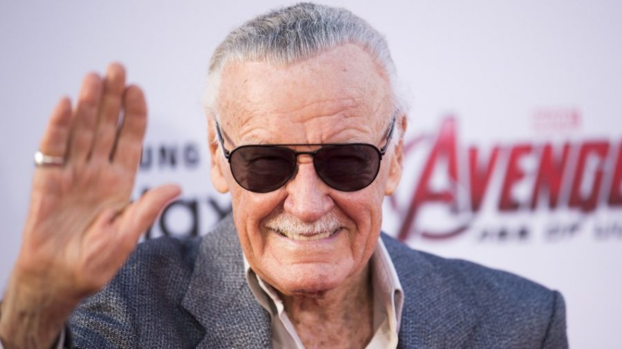 Stan+Lee+at+the+premiere+of+a+Marvel+movie.